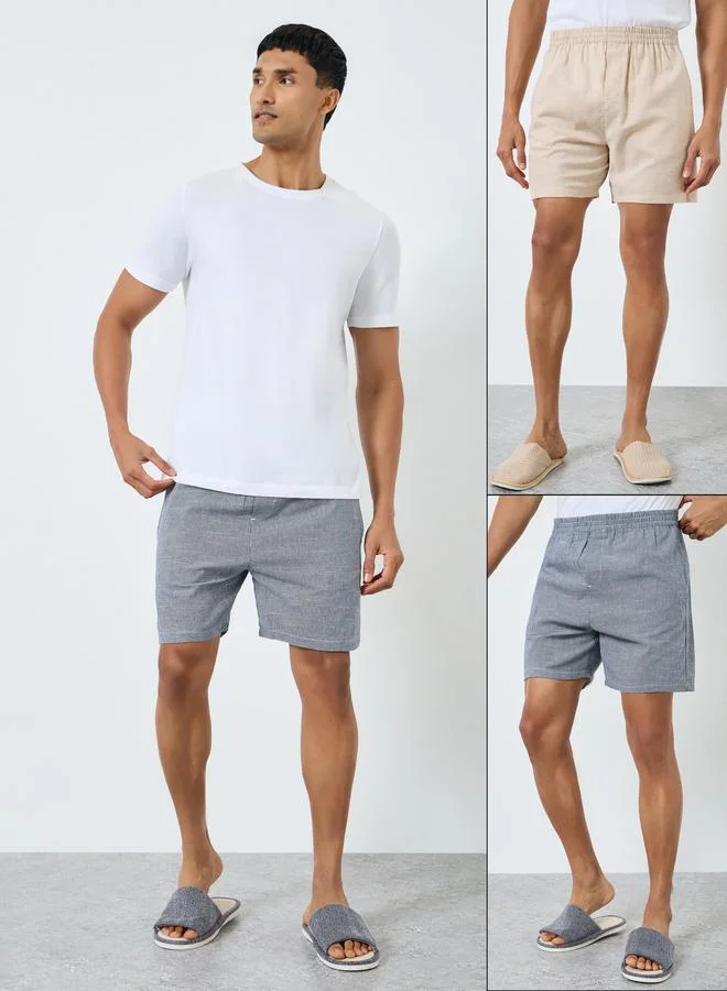 Pack of 2 - Men Woven Boxers